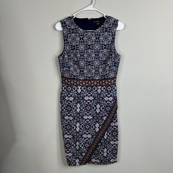 Maggy London Dresses & Skirts - Maggie London Womens Dress Size 8‎ Shift Print Business Work Wear Lined
